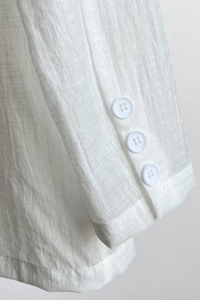 Lightweight Linen-Look Blazer